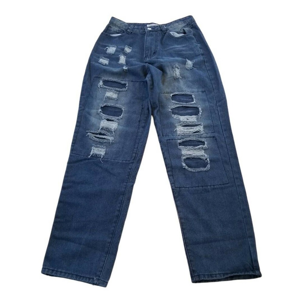 Miss Look Jeans L Rips & Patches 29x30